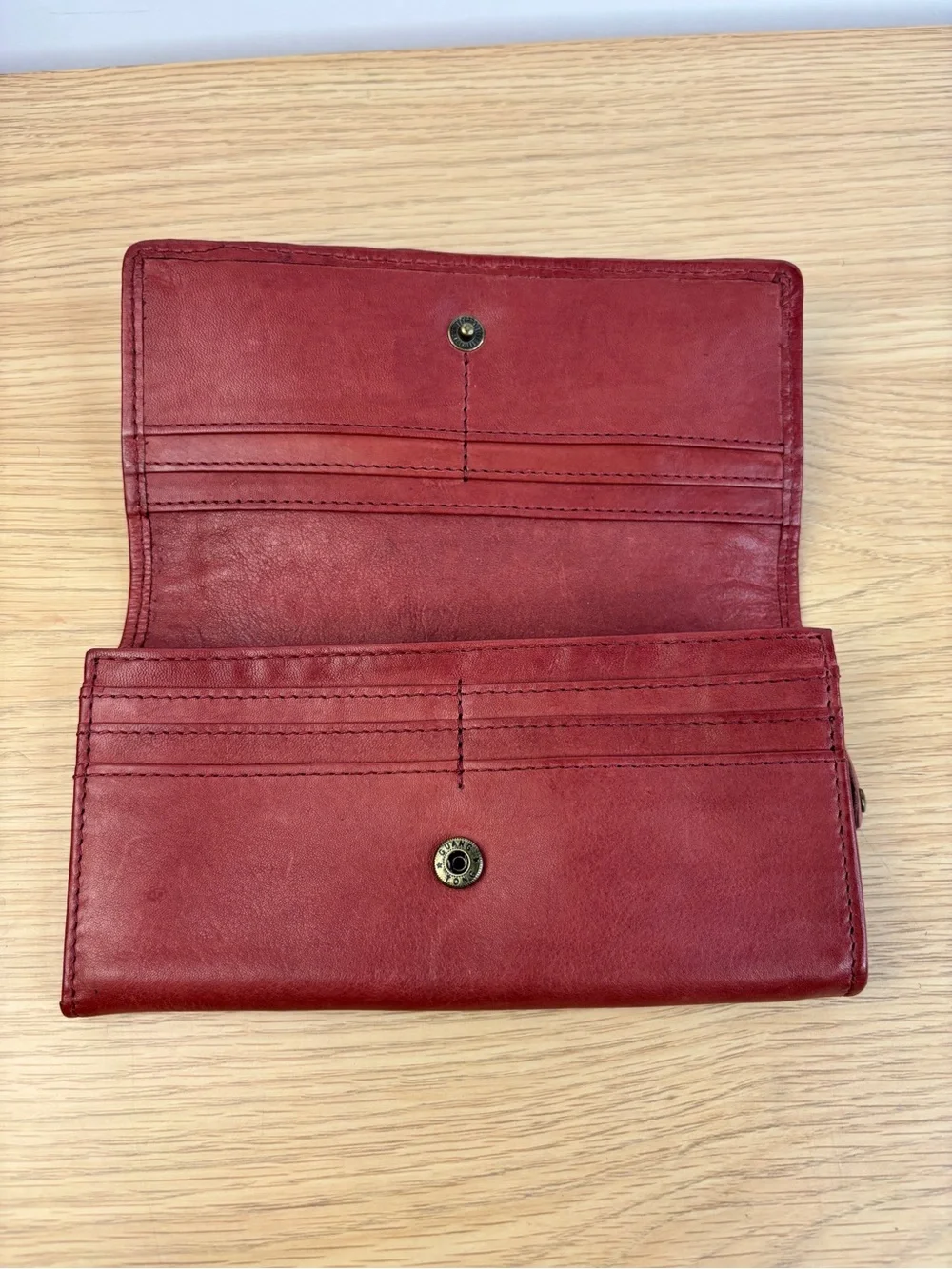 Vilenca‎ Holland Rich Red Basket Woven Leather Wallet “Vintage Leather” Collect.